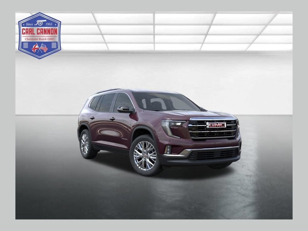 2026 GMC Acadia Elevation in Crystal Metallic — front three-quarter view