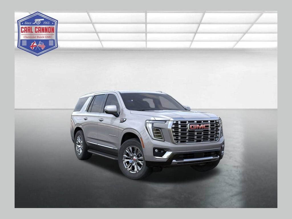 2026 GMC Yukon Denali in Sterling Metallic — front three-quarter view