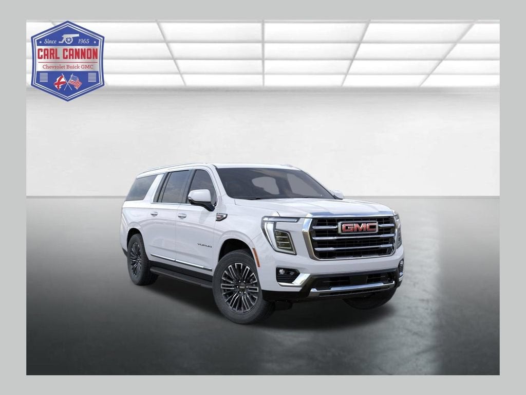 2026 GMC Yukon XL Elevation in Summit White — front three-quarter view