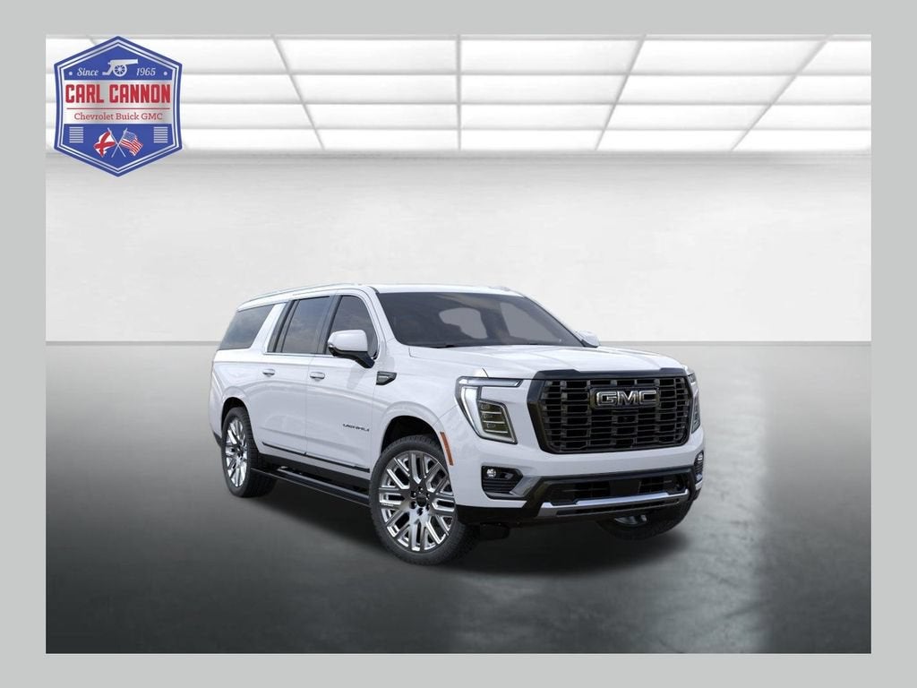 2026 GMC Yukon XL Denali Ultimate in Glacier White Tricoat — front three-quarter view