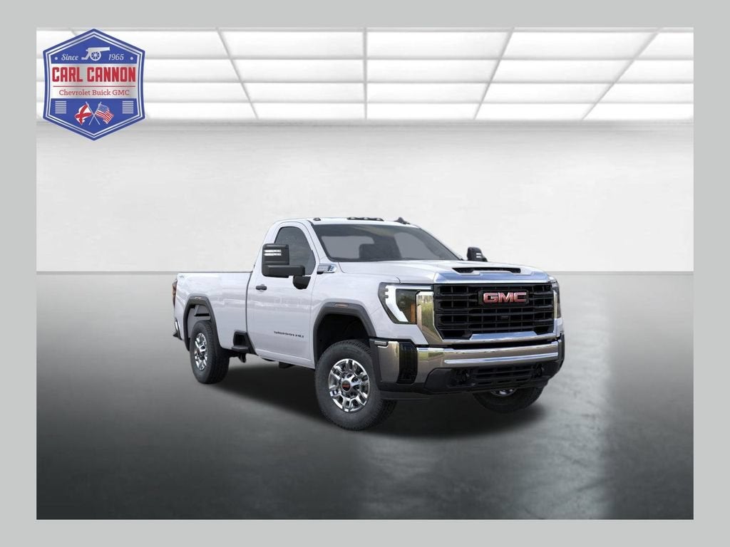 2026 GMC Sierra 2500 HD Pro in Summit White — front three-quarter view