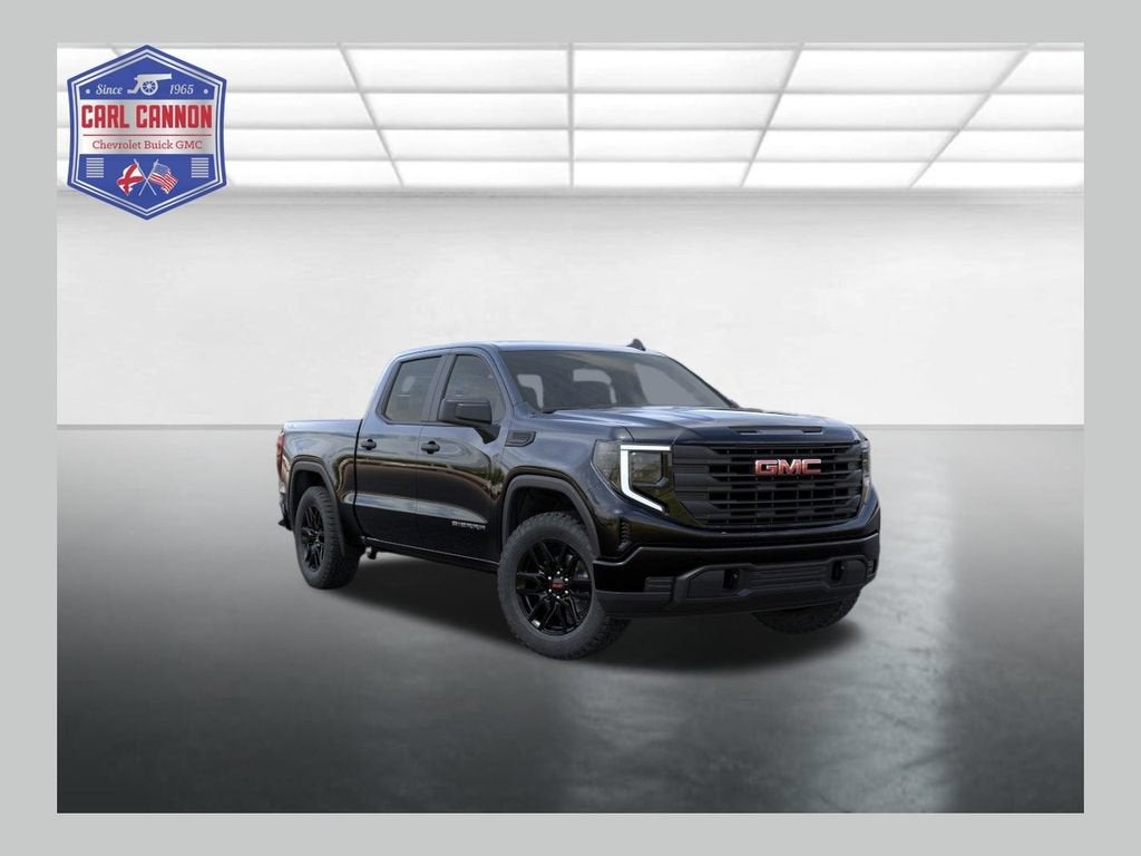 2026 GMC Sierra 1500 Pro in Onyx Black — front three-quarter view