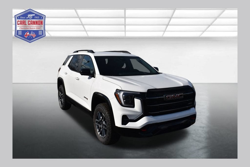 2026 GMC Terrain AT4 in Summit White — front three-quarter view