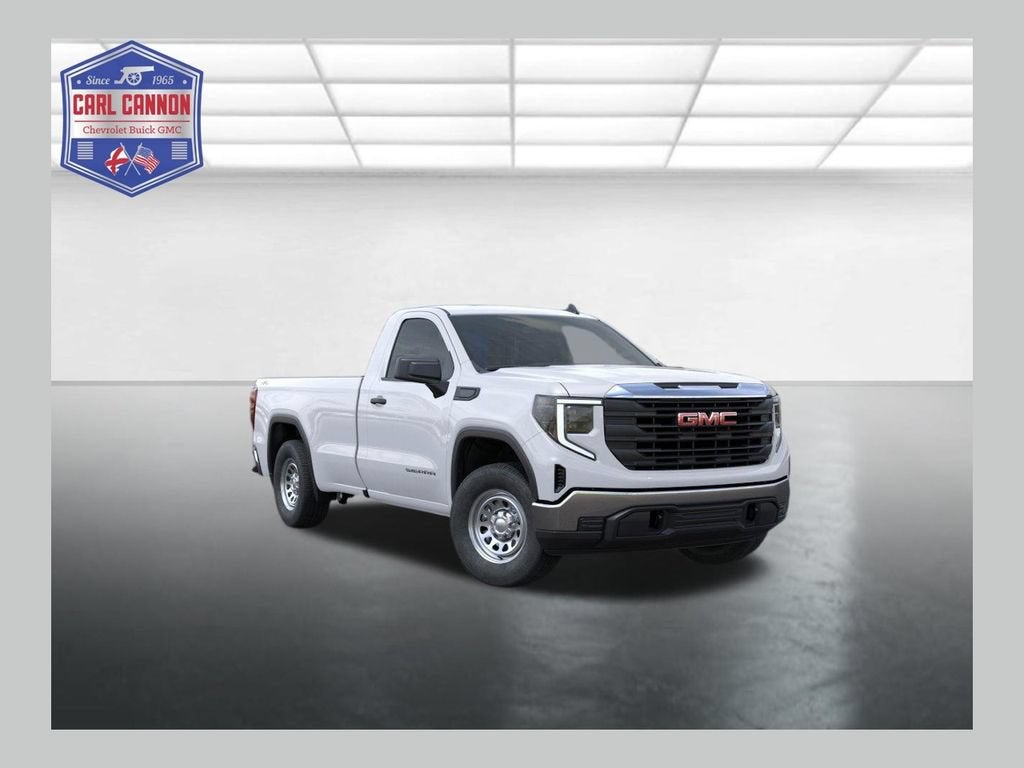 2026 GMC Sierra 1500 Pro in Summit White — front three-quarter view