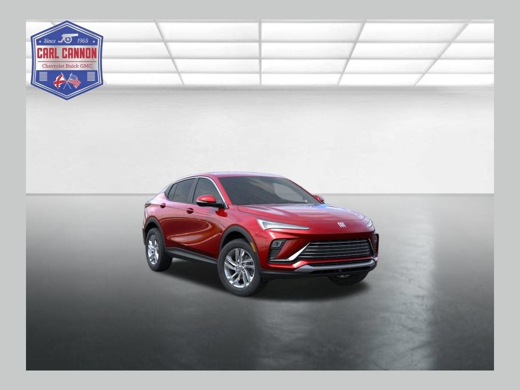 2026 Buick Envista Preferred in Brilliant Red — front three-quarter view